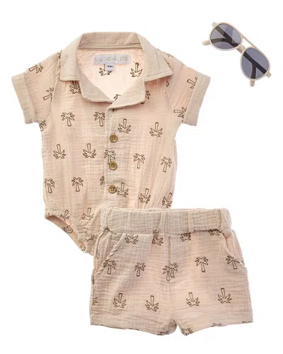 Rachel Zoe Kids' 3pc Bodysuit Set In Neutral