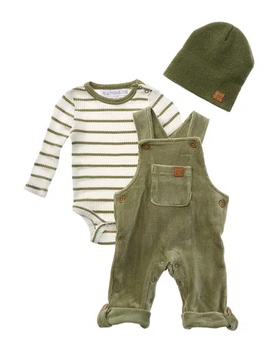 Rachel Zoe 3pc Corduroy Overall Set In Green
