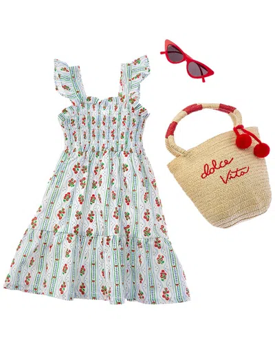 Rachel Zoe Kids' 3pc Dress Set In Green