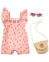 Rachel Zoe 3pc Romper Set In Multi