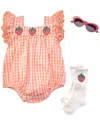Rachel Zoe 3pc Romper Set In Multi