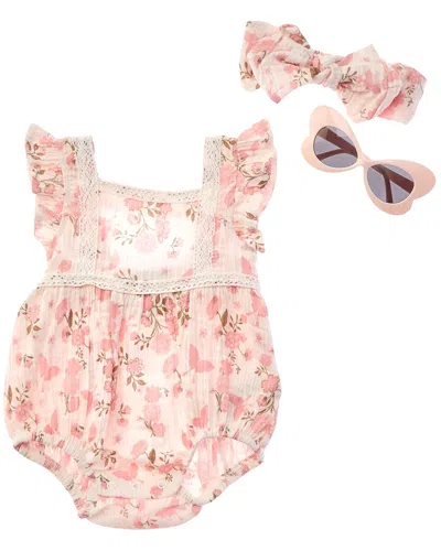 Rachel Zoe Kids' 3pc Romper Set In White
