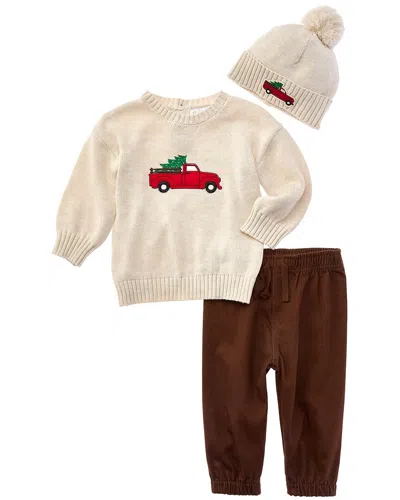 Rachel Zoe 3pc Sweater, Pant & Hat Set In Animal Print