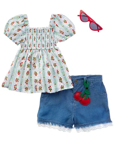 Rachel Zoe Kids' 3pc Top & Short Set In Multi
