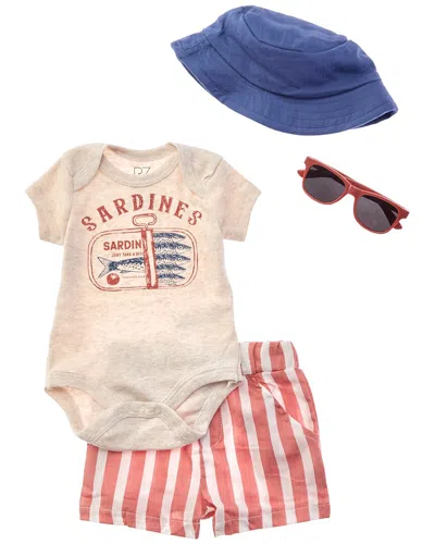 Rachel Zoe Kids' 4pc Romper & Short Set In Multi