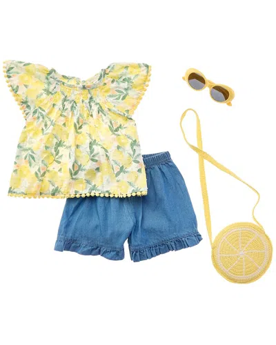 Rachel Zoe Kids' 4pc Top& Short Set In Multi