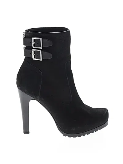 Pre-owned Rachel Zoe Ankle Boots In Black