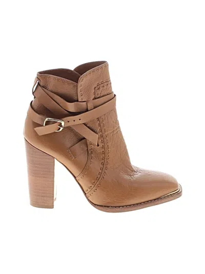 Pre-owned Rachel Zoe Ankle Boots In Tan