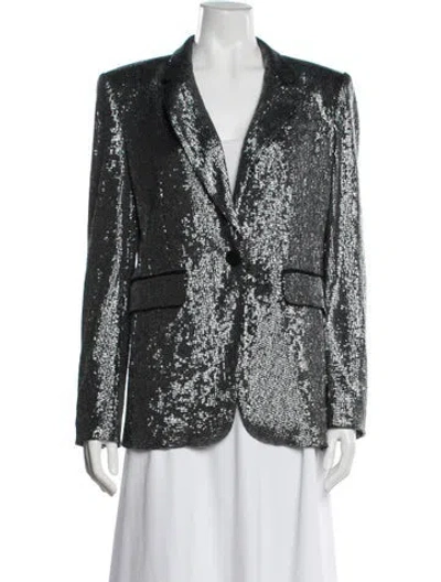Pre-owned Rachel Zoe Blazer In Grey