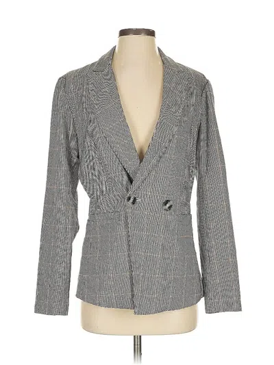 Pre-owned Rachel Zoe Blazer Jacket In Gray