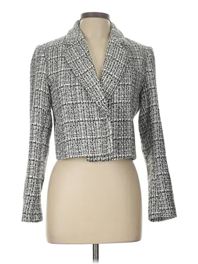 Pre-owned Rachel Zoe Blazer Jacket In Gray