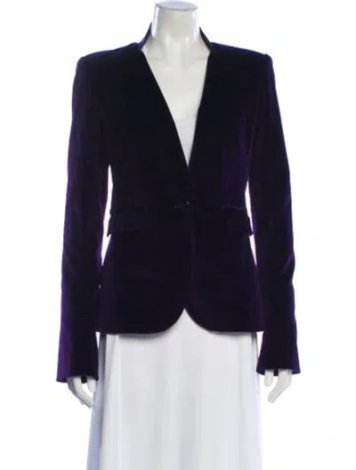 Pre-owned Rachel Zoe Blazer In Purple