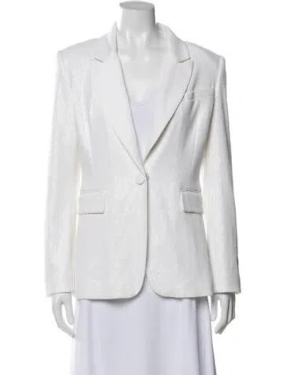 Pre-owned Rachel Zoe Blazer In White