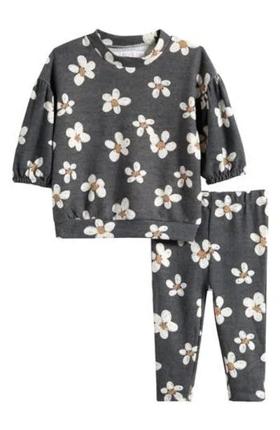 Rachel Zoe Babies'  Brushed Sweater & Leggings Set In Gray