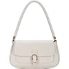 Rachel Zoe Buckle Flap Shoulder Bag In Bone