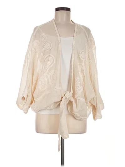 Pre-owned Rachel Zoe Cardigan Sweater In Ivory