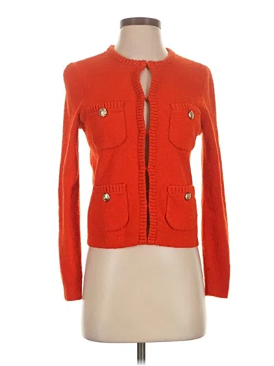 Pre-owned Rachel Zoe Cardigan Sweater In Orange