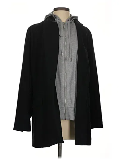 Pre-owned Rachel Zoe Coat In Black