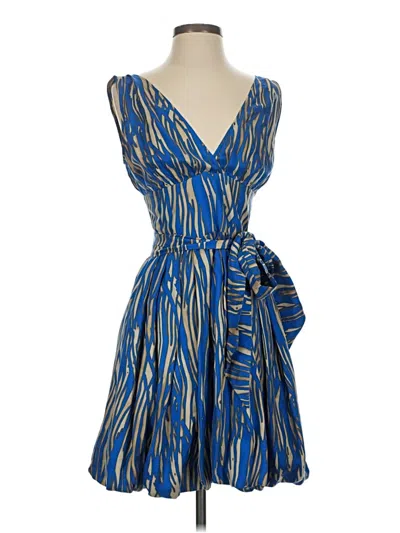 Pre-owned Rachel Zoe Cocktail Dress In Blue