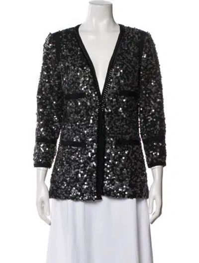Pre-owned Rachel Zoe Evening Jacket In Black