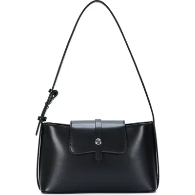 Rachel Zoe Faux Leather Shoulder Bag In Black