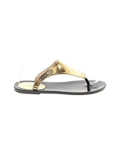 Pre-owned Rachel Zoe Flip Flops In Gold