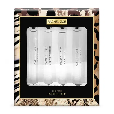 Rachel Zoe For Women - 4 Pc Mini Gift Set 0.13oz Fearless Edp Spray, 0.13oz Warrior Edp In White