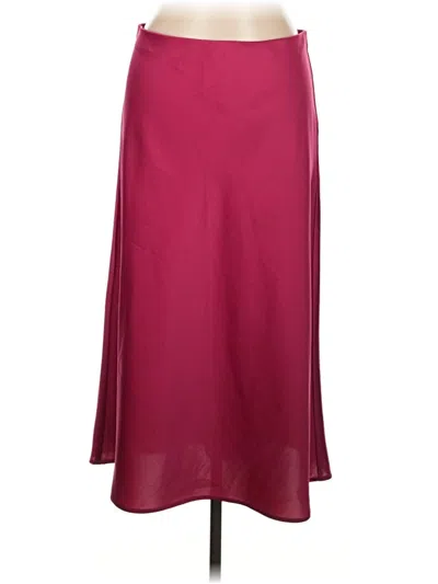 Pre-owned Rachel Zoe Formal Skirt In Burgundy