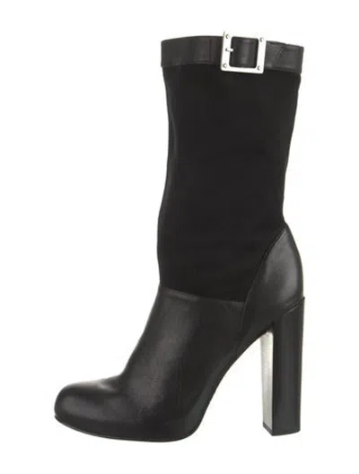Pre-owned Rachel Zoe Leather Boots In Black