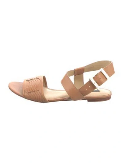 Pre-owned Rachel Zoe Leather Sandals In Neutral