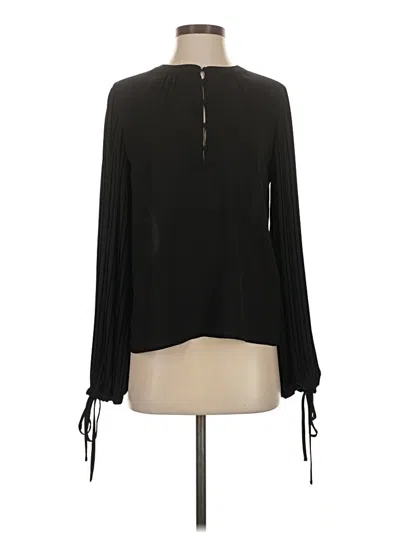 Pre-owned Rachel Zoe Long Sleeve Blouse In Black
