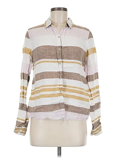 Pre-owned Rachel Zoe Long Sleeve Blouse In Brown