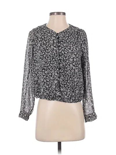 Pre-owned Rachel Zoe Long Sleeve Blouse In Gray
