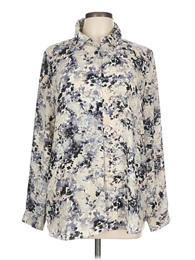 Pre-owned Rachel Zoe Long Sleeve Blouse In Purple
