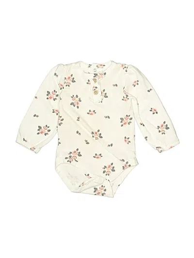 Pre-owned Rachel Zoe Babies' Long Sleeve Onesie In Ivory