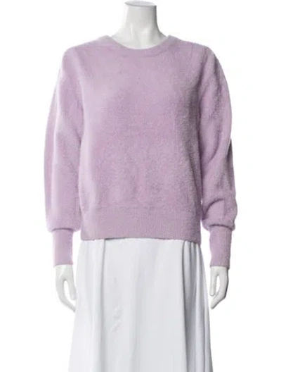Pre-owned Rachel Zoe Nylon Crew Neck Sweatshirt In Purple