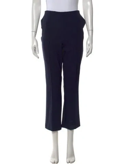 Pre-owned Rachel Zoe Nylon Straight Leg Pants In Blue