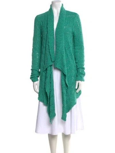 Pre-owned Rachel Zoe Open Front Sweater W/ Tags In Green