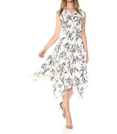 Rachel Zoe Pippa Printed Asymmetrical Midi Dress In Multi In Black