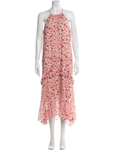 Pre-owned Rachel Zoe Printed Long Dress In Multi