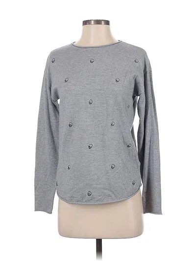 Pre-owned Rachel Zoe Pullover Sweater In Gray