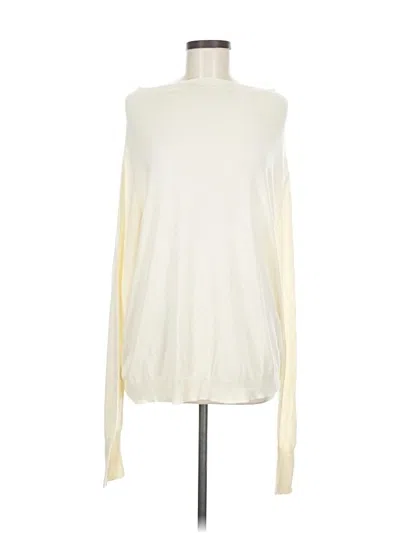 Pre-owned Rachel Zoe Pullover Sweater In White