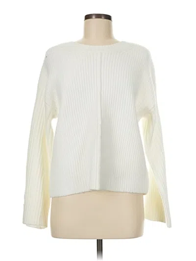 Pre-owned Rachel Zoe Pullover Sweater In White