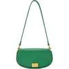 Rachel Zoe Rib Buckle Shoulder Bag In Green
