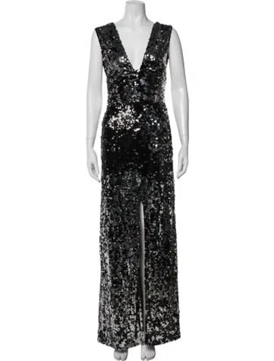 Pre-owned Rachel Zoe Sequin Long Dress In Multi