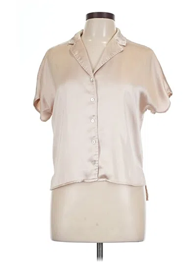 Pre-owned Rachel Zoe Short Sleeve Blouse In Brown