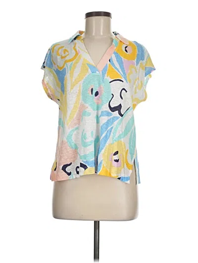 Pre-owned Rachel Zoe Short Sleeve Blouse In Yellow