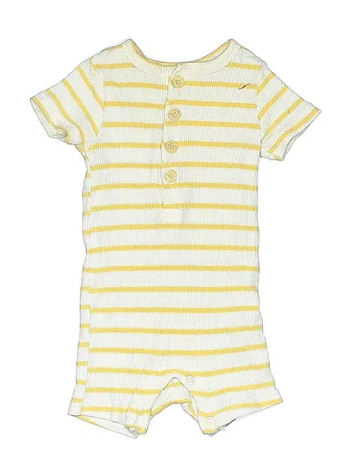 Pre-owned Rachel Zoe Babies' Short Sleeve Onesie In Yellow