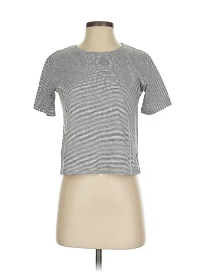 Pre-owned Rachel Zoe Short Sleeve T-shirt In Gray
