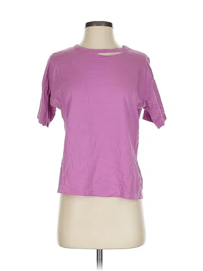 Pre-owned Rachel Zoe Short Sleeve T-shirt In Purple